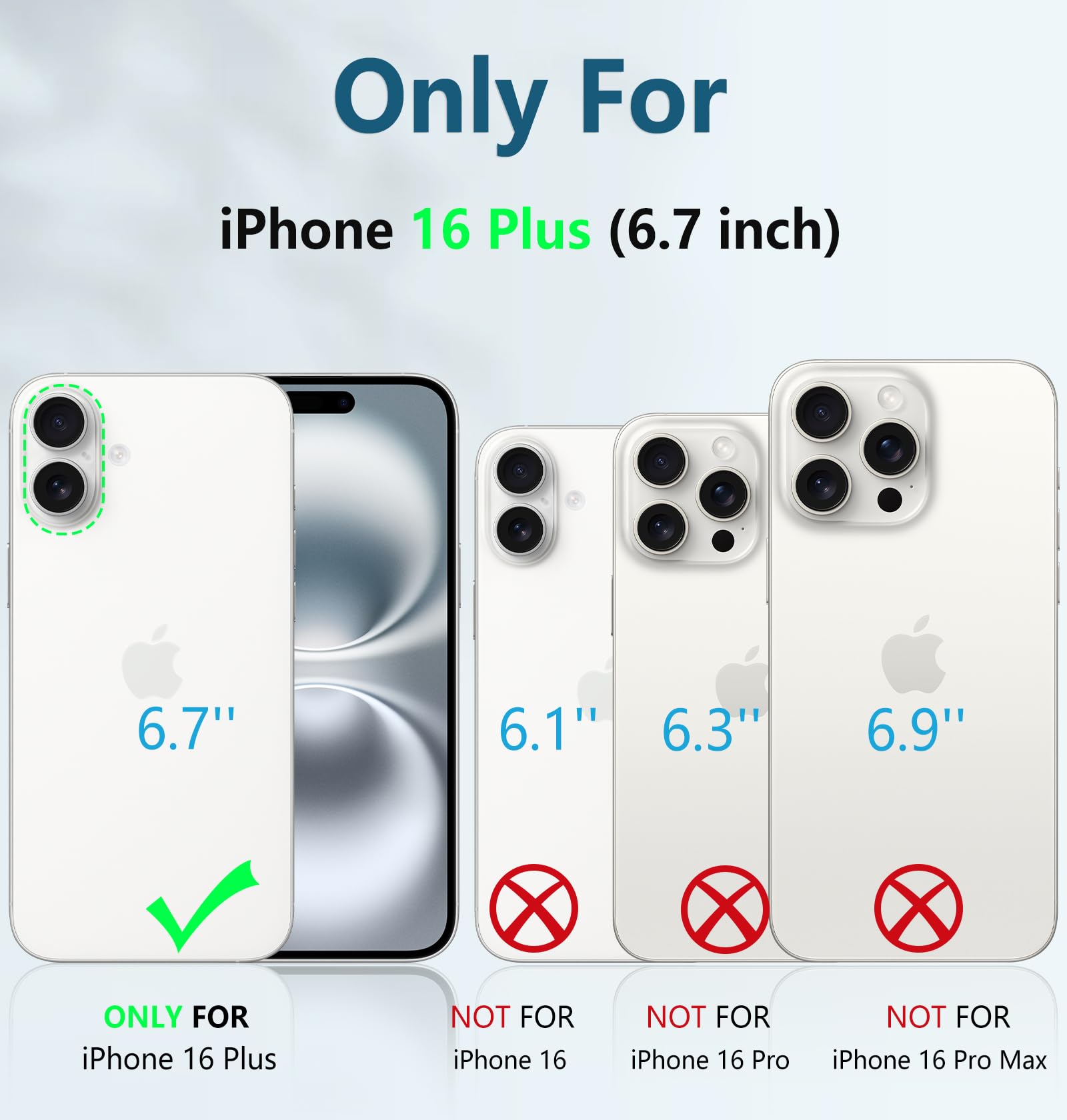Foto 3 pulgar | Funda De Teléfono Fntcase Para Iphone 16 Plus Con Soporte Rojo De 6.7 Pulgadas - Venta Internacional.