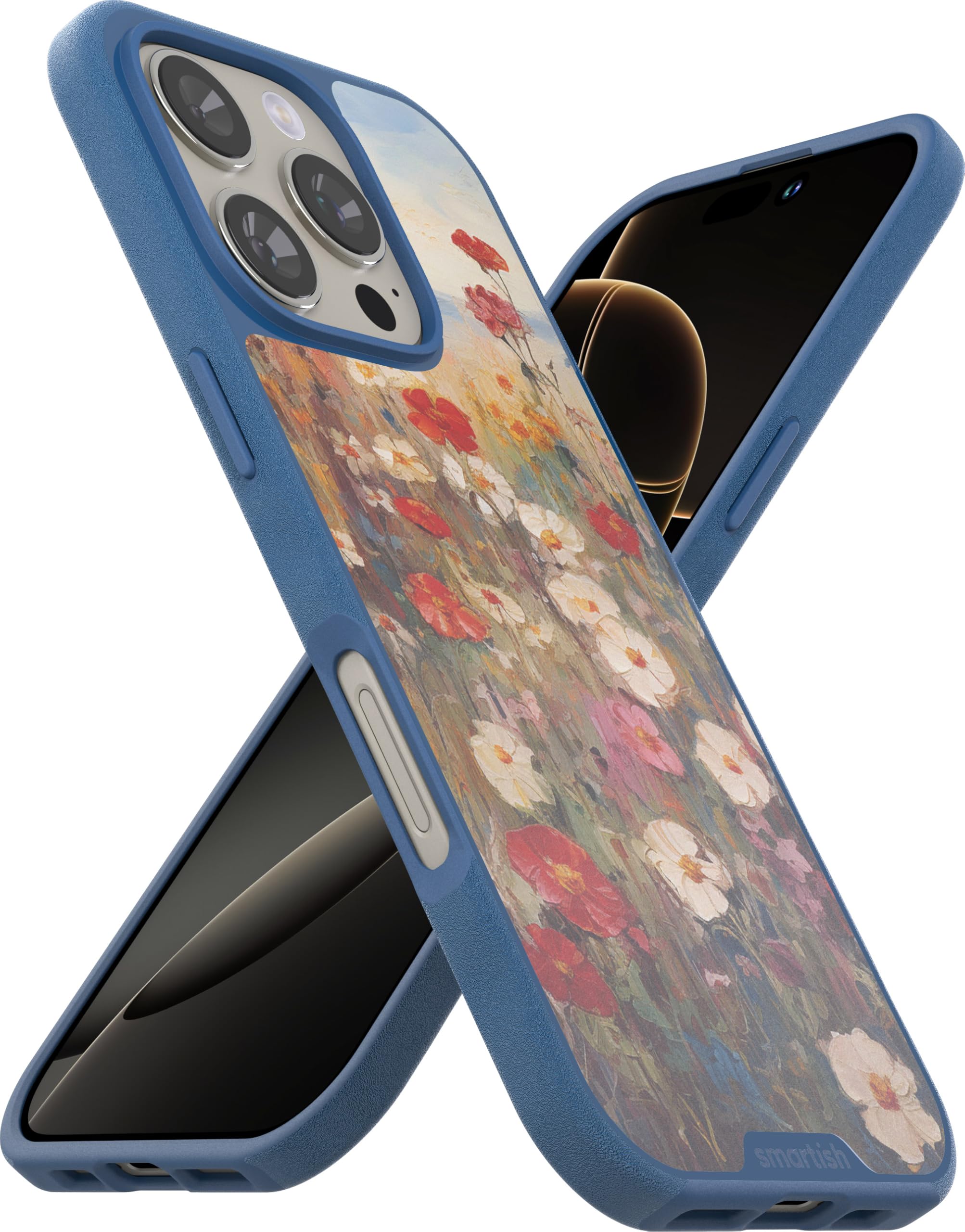 Foto 2 pulgar | Funda Smartish Para Iphone 16 Pro Magsafe, Diseño Magnético, Diseño De Flores Silvestres - Venta Internacional.