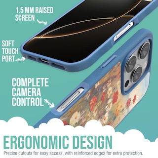 Foto 3 | Funda Smartish Para Iphone 16 Pro Magsafe, Diseño Magnético, Diseño De Flores Silvestres - Venta Internacional.