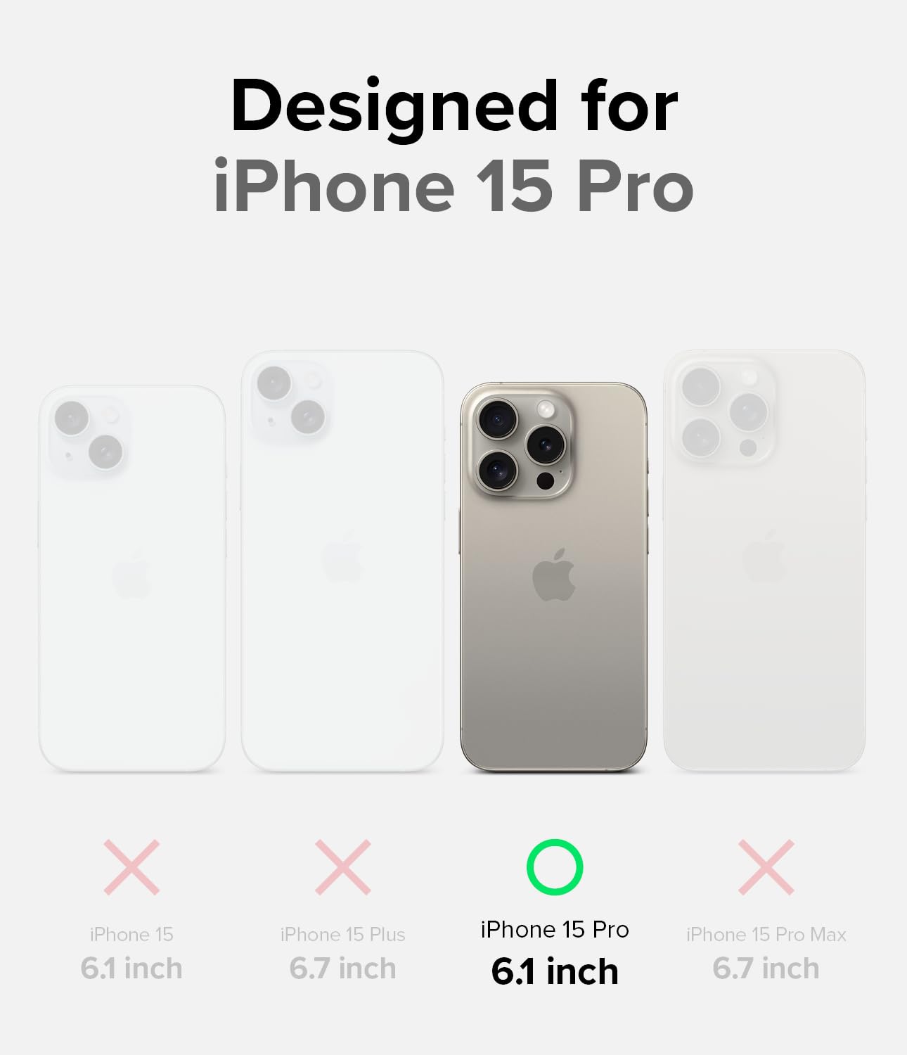 Foto 2 | Funda Ringke Onyx Compatible Con Magsafe Para Iphone 15 Pro - Venta Internacional.