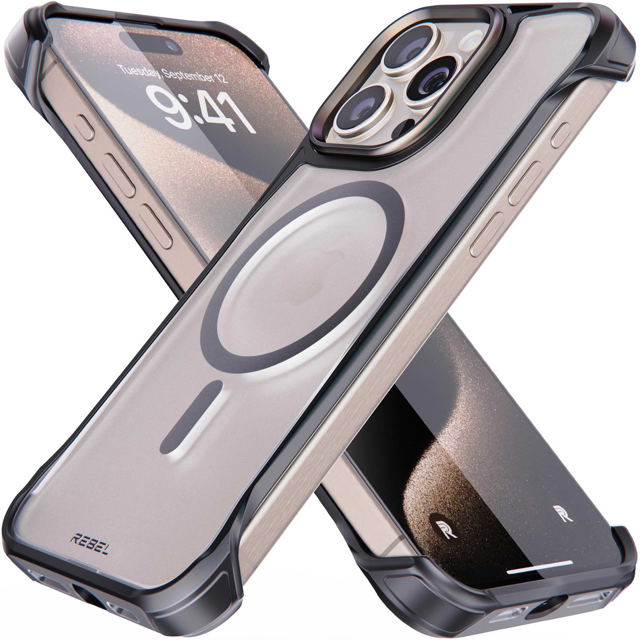 Foto 2 pulgar | Funda Para Teléfono Rebel Iphone 15 Pro Max Clear Frosted Flex De 6.7 Pulgadas - Venta Internacional.