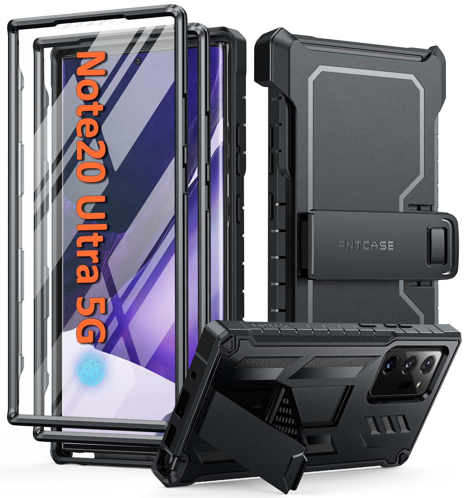 Foto 2 pulgar | Funda De Teléfono Fntcase Para Samsung Galaxy Note 20 Ultra Con Soporte - Venta Internacional.
