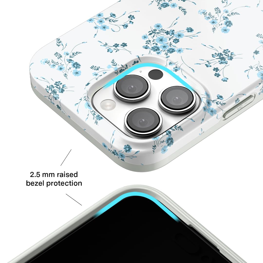 Foto 5 pulgar | Funda De Teléfono Velvet Caviar Para Iphone 16 Pro Cute Coquette Blue - Venta Internacional.
