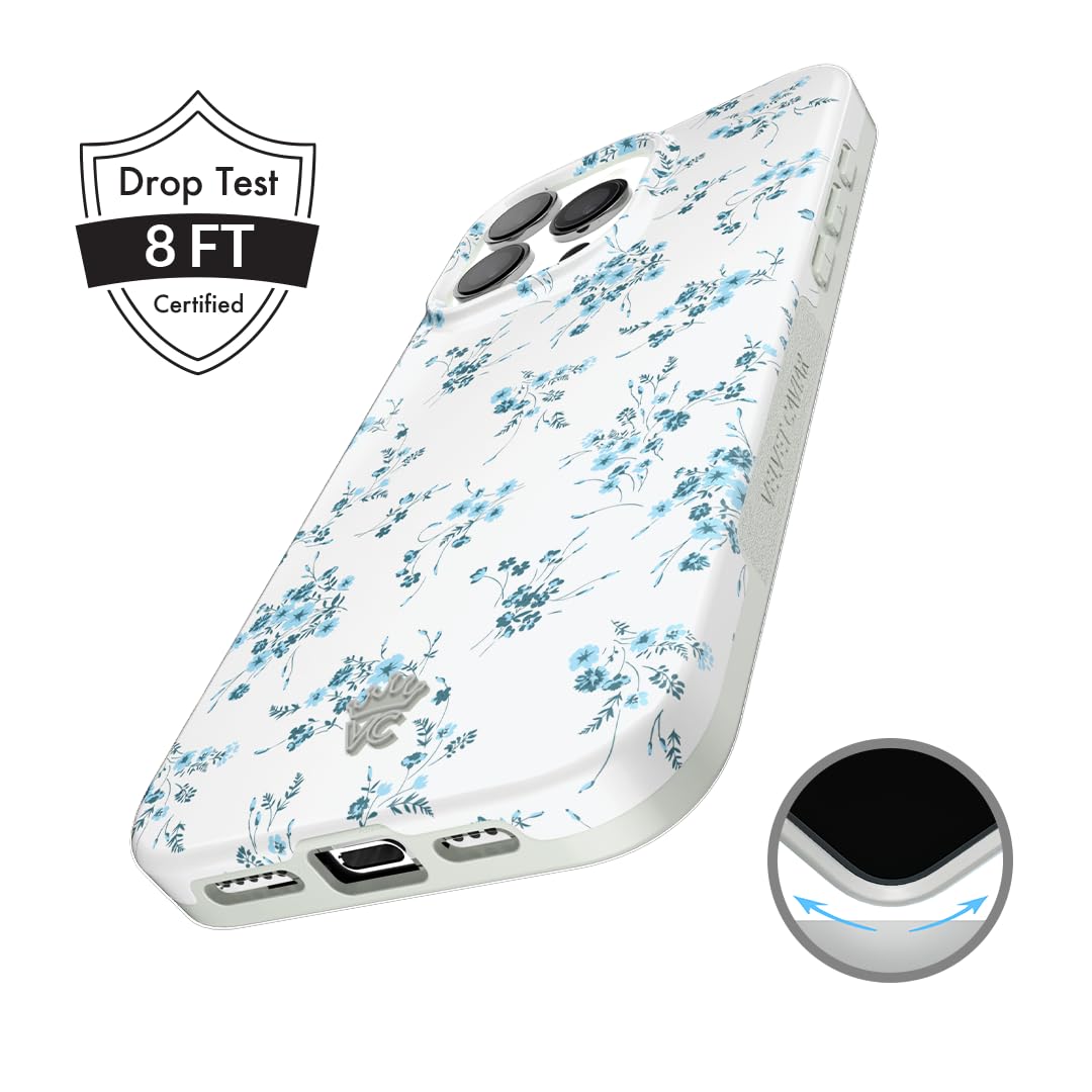 Foto 6 pulgar | Funda De Teléfono Velvet Caviar Para Iphone 16 Pro Cute Coquette Blue - Venta Internacional.