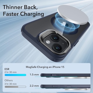 Foto 3 | Funda De Teléfono Esr Para Iphone 15 Con Magsafe De Grado Militar Transparente - Venta Internacional.