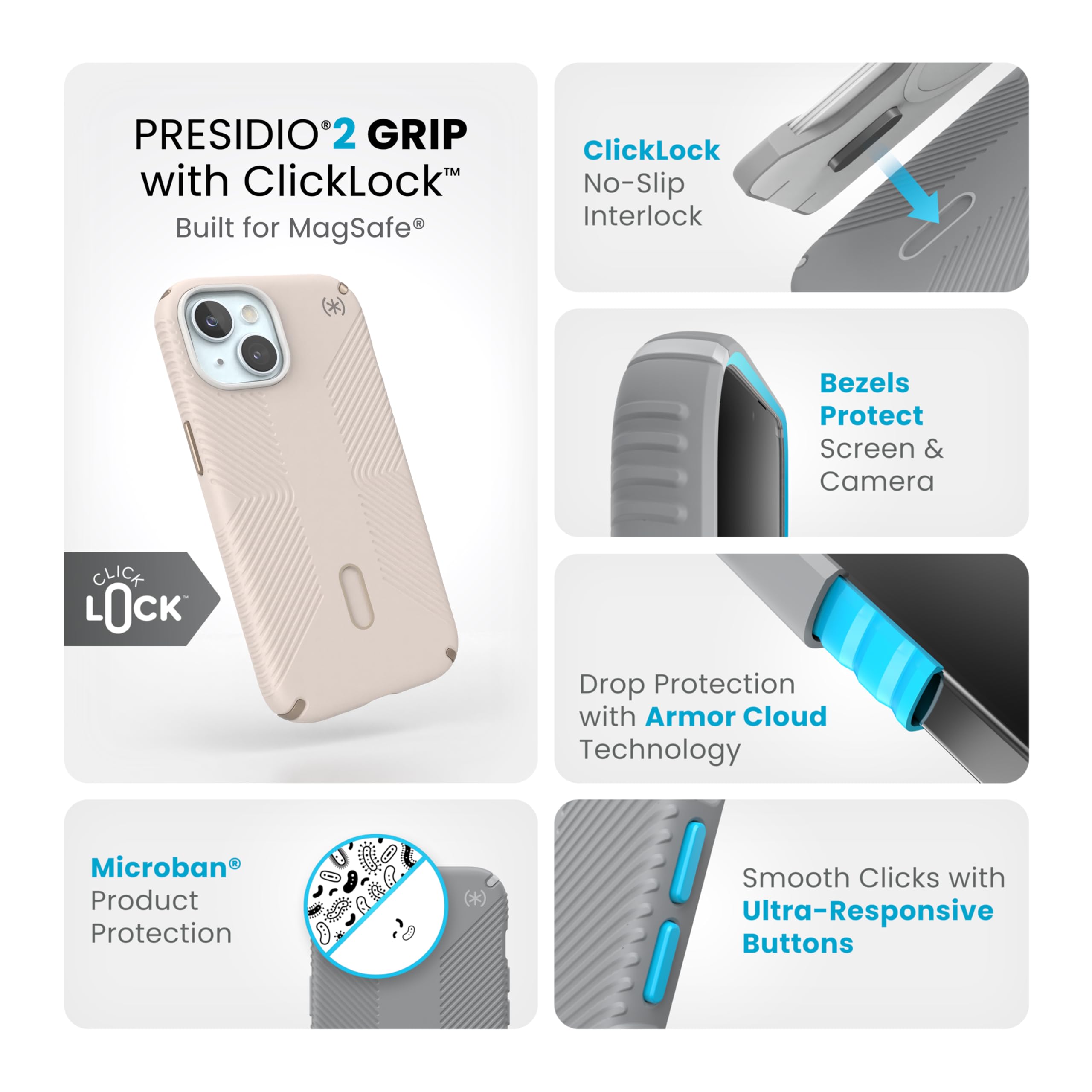 Foto 4 pulgar | Funda Para Teléfono Speck Magsafe Drop & Camera Protect Para Iphone 15 - Venta Internacional.
