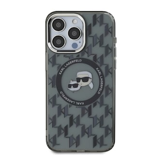 Foto 3 | Funda Karl Monograma Cara K&c Para Iphone 15 Pro Max - Negro
