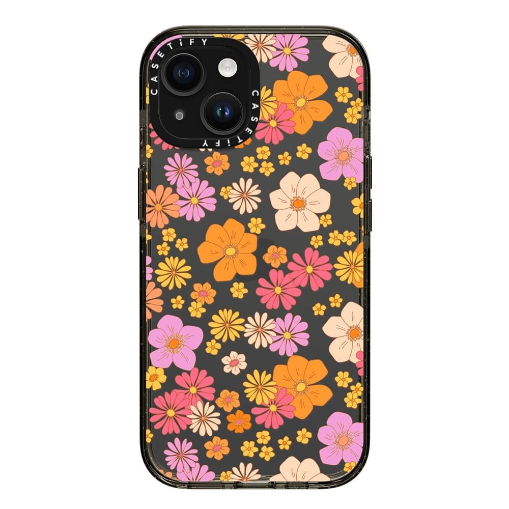 Foto 6 pulgar | Funda Para Teléfono Casetify Impact Iphone 15 Con Estampado De Flores Transparente - Venta Internacional.