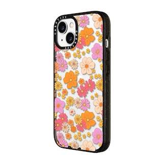 Foto 6 | Funda Para Teléfono Casetify Impact Iphone 15 Con Estampado De Flores Transparente - Venta Internacional.