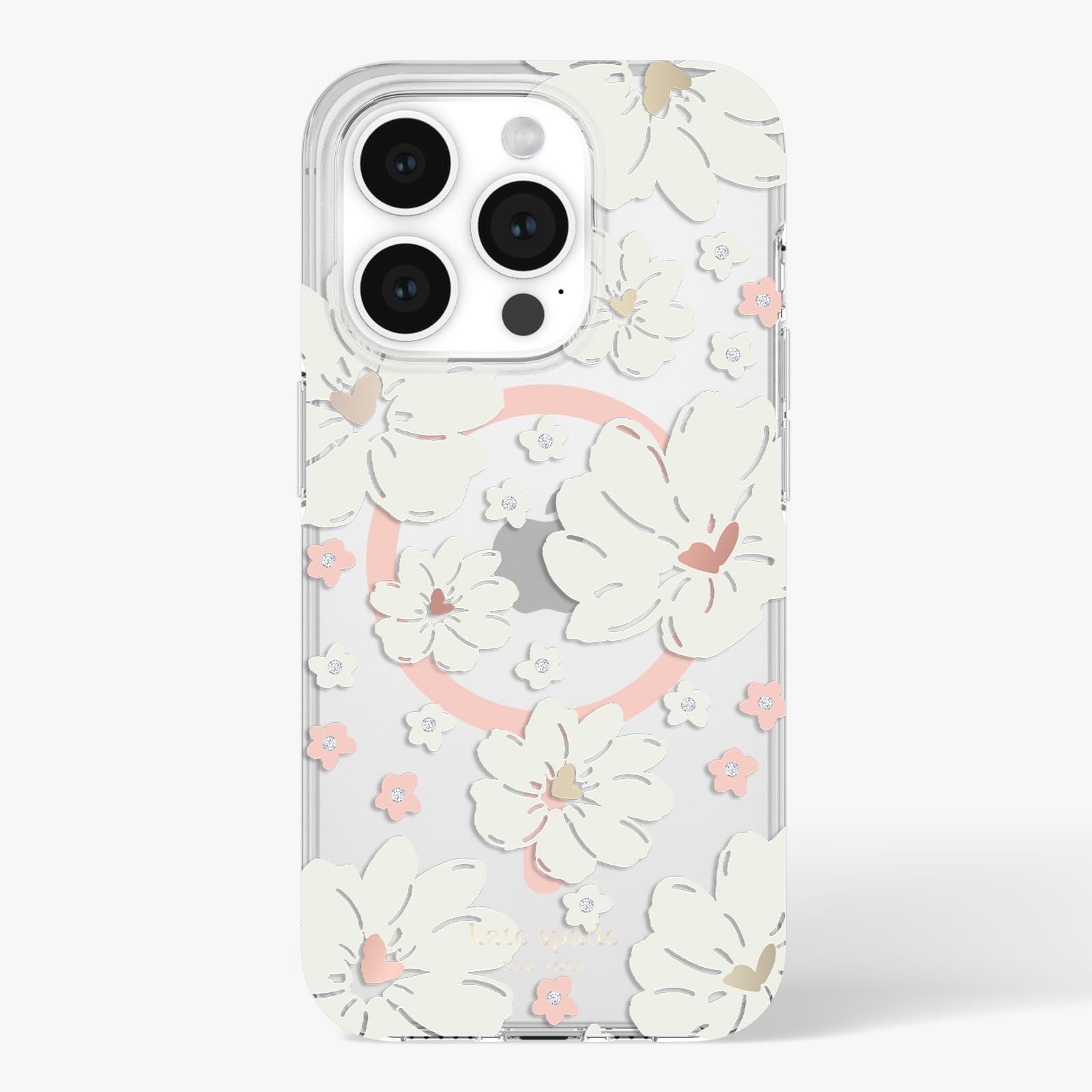 Foto 8 pulgar | Funda De Teléfono Kate Spade New York Classic Peony Para Iphone 15 Pro - Venta Internacional.