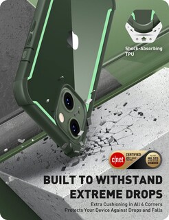 Foto 4 | Funda De Teléfono I-blason Ares Series Para Iphone 14/13 De 6.1 Pulgadas, Color Verde - Venta Internacional.