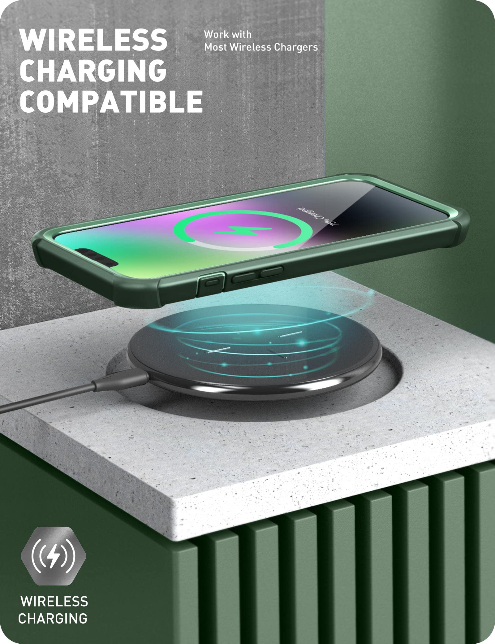 Foto 7 | Funda De Teléfono I-blason Ares Series Para Iphone 14/13 De 6.1 Pulgadas, Color Verde - Venta Internacional.