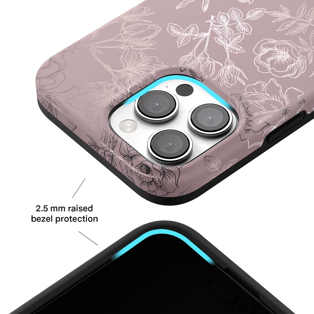 Foto 4 pulgar | Funda De Teléfono Velvet Caviar Para Iphone 16 Pro Flowers Purple - Venta Internacional.