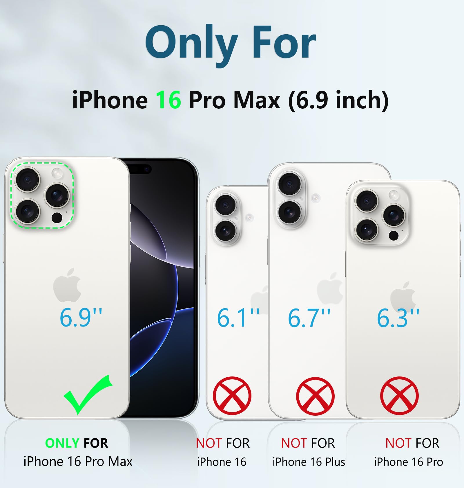 Foto 3 pulgar | Funda De Teléfono Fntcase Para Iphone 16 Pro-max De 6.9 Pulgadas Con Soporte Rojo - Venta Internacional.
