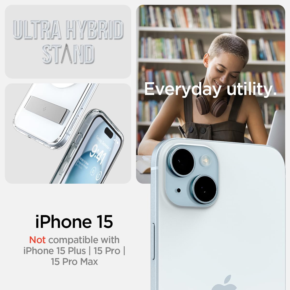 Foto 3 pulgar | Funda De Teléfono Spigen Ultra Hybrid S Magfit Para Iphone 15 - Venta Internacional.