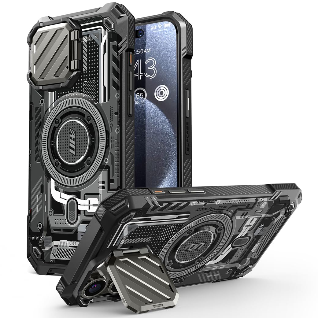 Foto 2 pulgar | Funda De Teléfono Supcase Para Iphone 15 Pro Max Con Funda De Cámara Y Soporte - Venta Internacional.