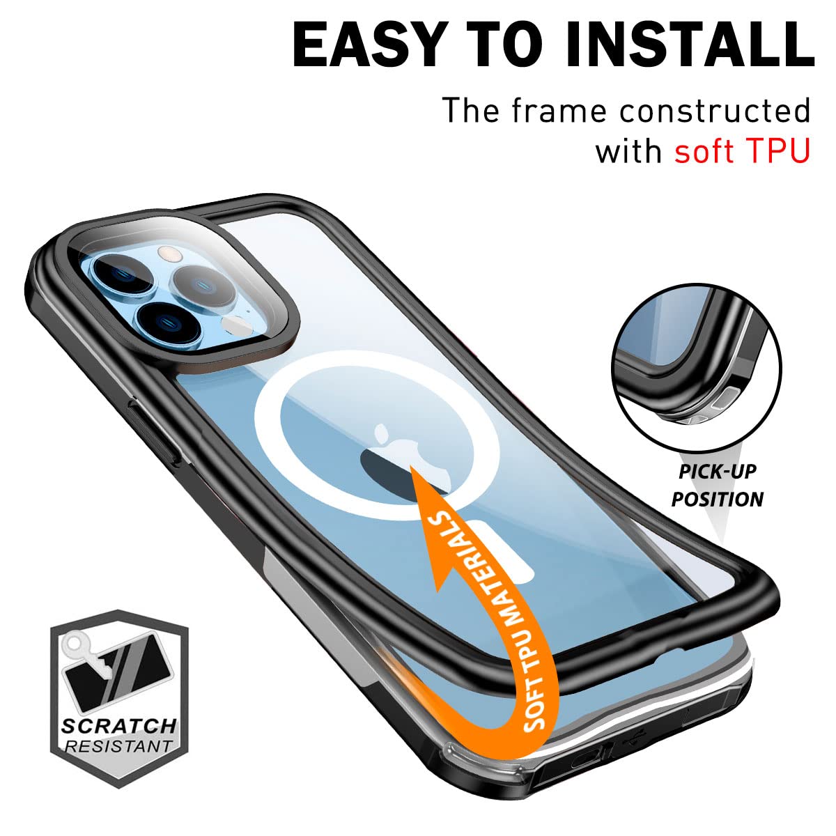 Foto 5 pulgar | Funda Impermeable Aicase Para Iphone 13 Pro Max Con Soporte Magsafe - Venta Internacional.