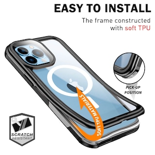 Foto 4 | Funda Impermeable Aicase Para Iphone 13 Pro Max Con Soporte Magsafe - Venta Internacional.