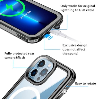 Foto 5 | Funda Impermeable Aicase Para Iphone 13 Pro Max Con Soporte Magsafe - Venta Internacional.