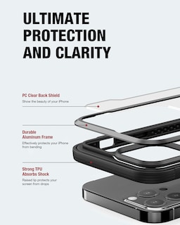 Foto 4 | Funda Raptic Shield Para Iphone 13 Pro Max Negra - Venta Internacional.