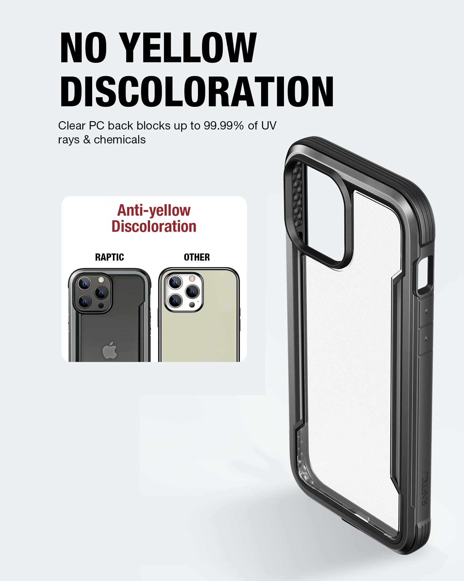 Foto 6 | Funda Raptic Shield Para Iphone 13 Pro Max Negra - Venta Internacional.