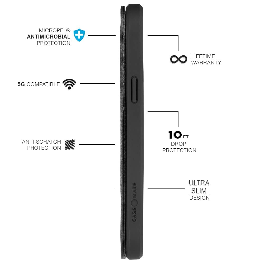 Foto 5 pulgar | Funda Para Teléfono Case-mate Iphone 13 Pro Max Wallet De Piel Auténtica - Venta Internacional.