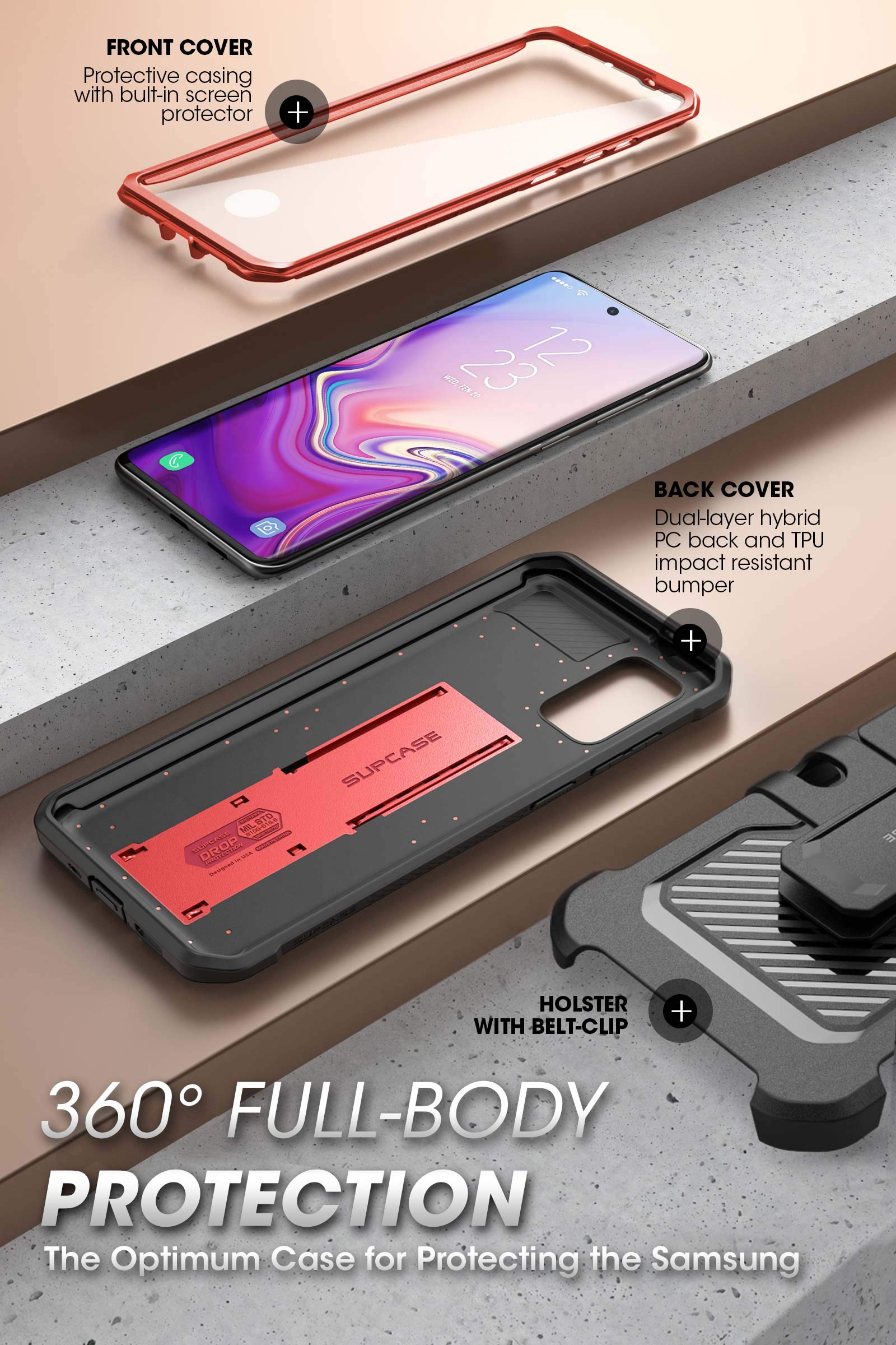 Foto 6 pulgar | Funda Para Teléfono Supcase Unicorn Beetle Pro Samsung S20 Fe 5g - Venta Internacional.