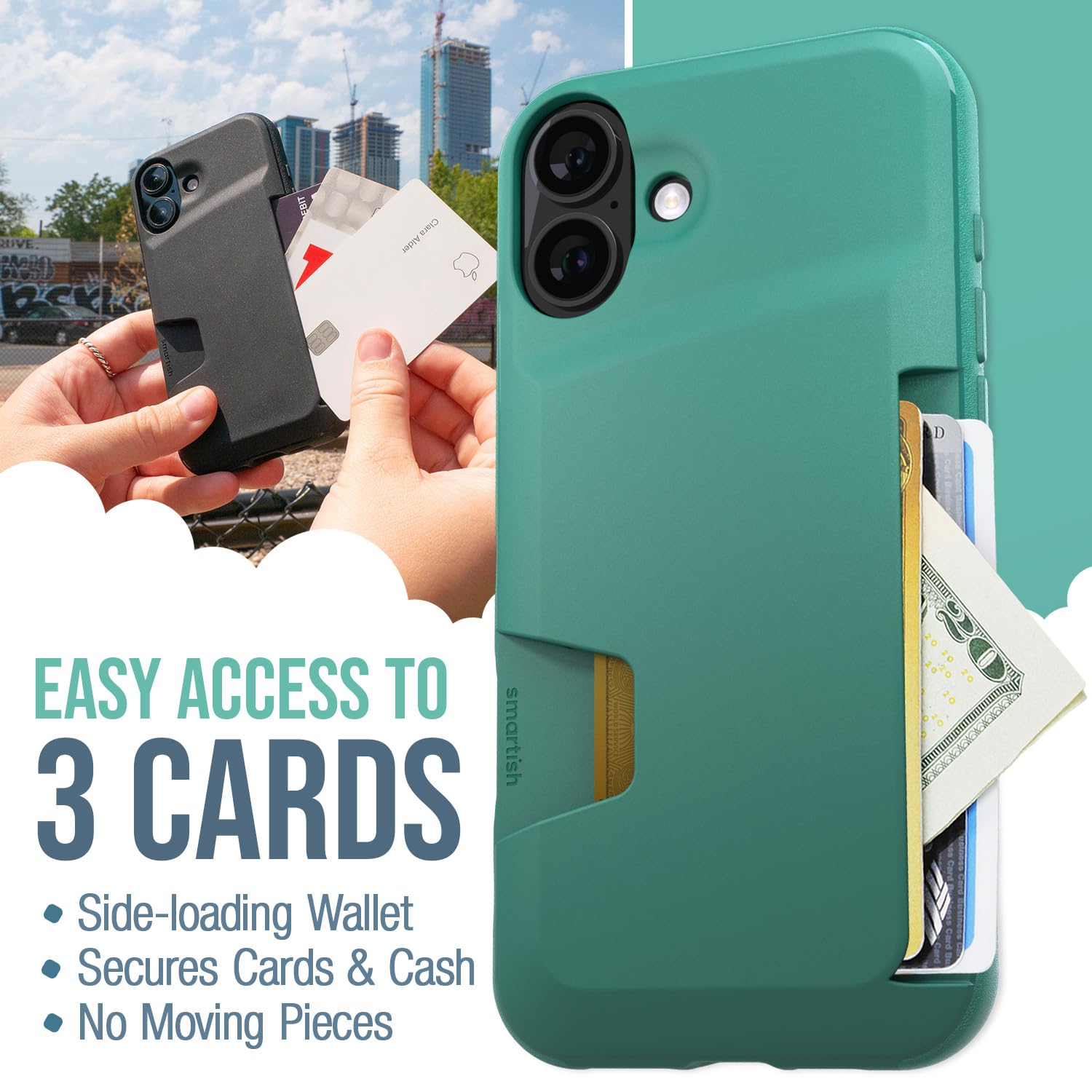 Foto 4 pulgar | Funda Tipo Cartera Smartish Wallet Slayer Vol. 1 Para Iphone 16 Plus So Jaded - Venta Internacional.