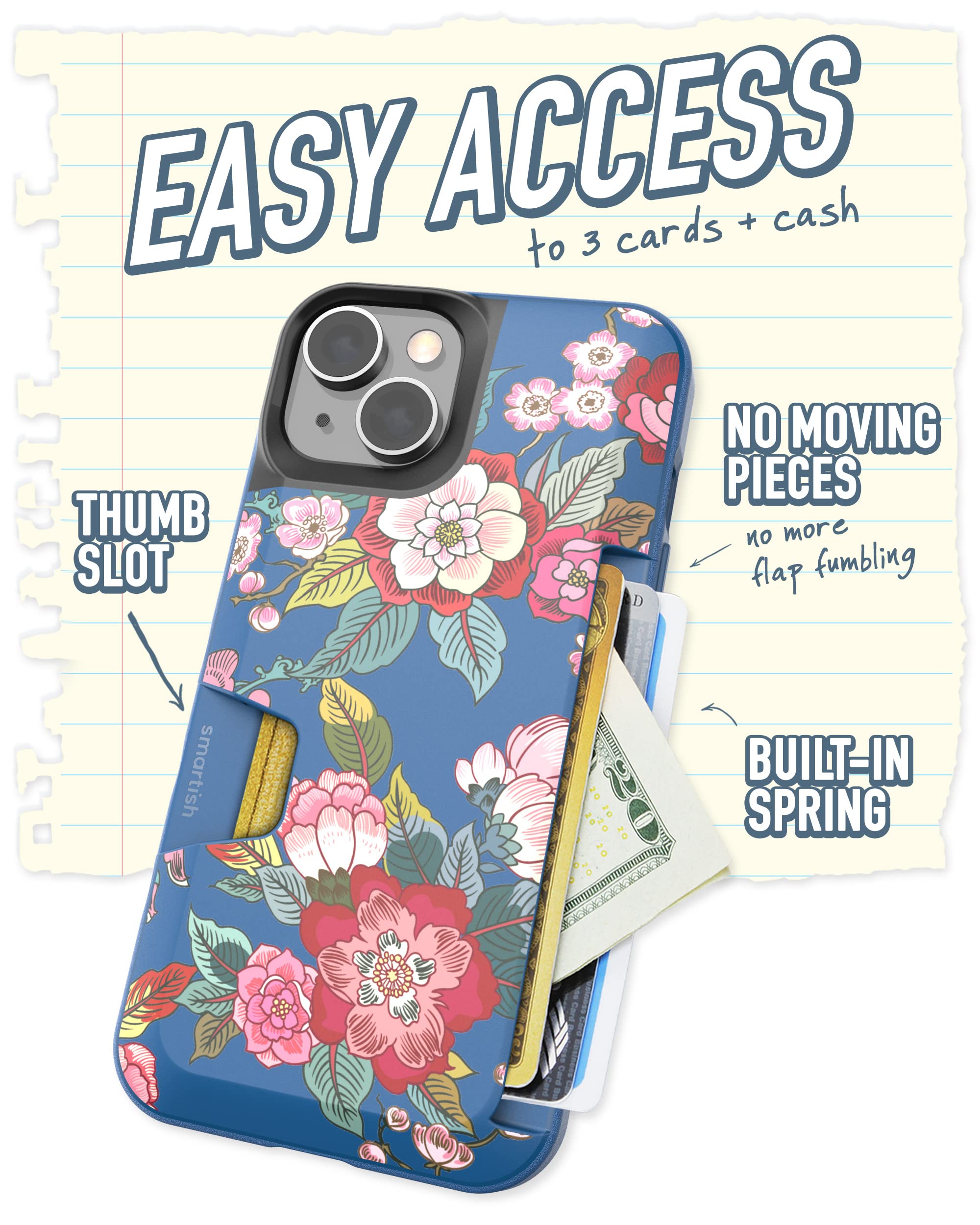 Foto 3 pulgar | Funda Tipo Cartera Smartish  Para Iphone 14 Wallet Slayer, Vol. 1 - Venta Internacional.