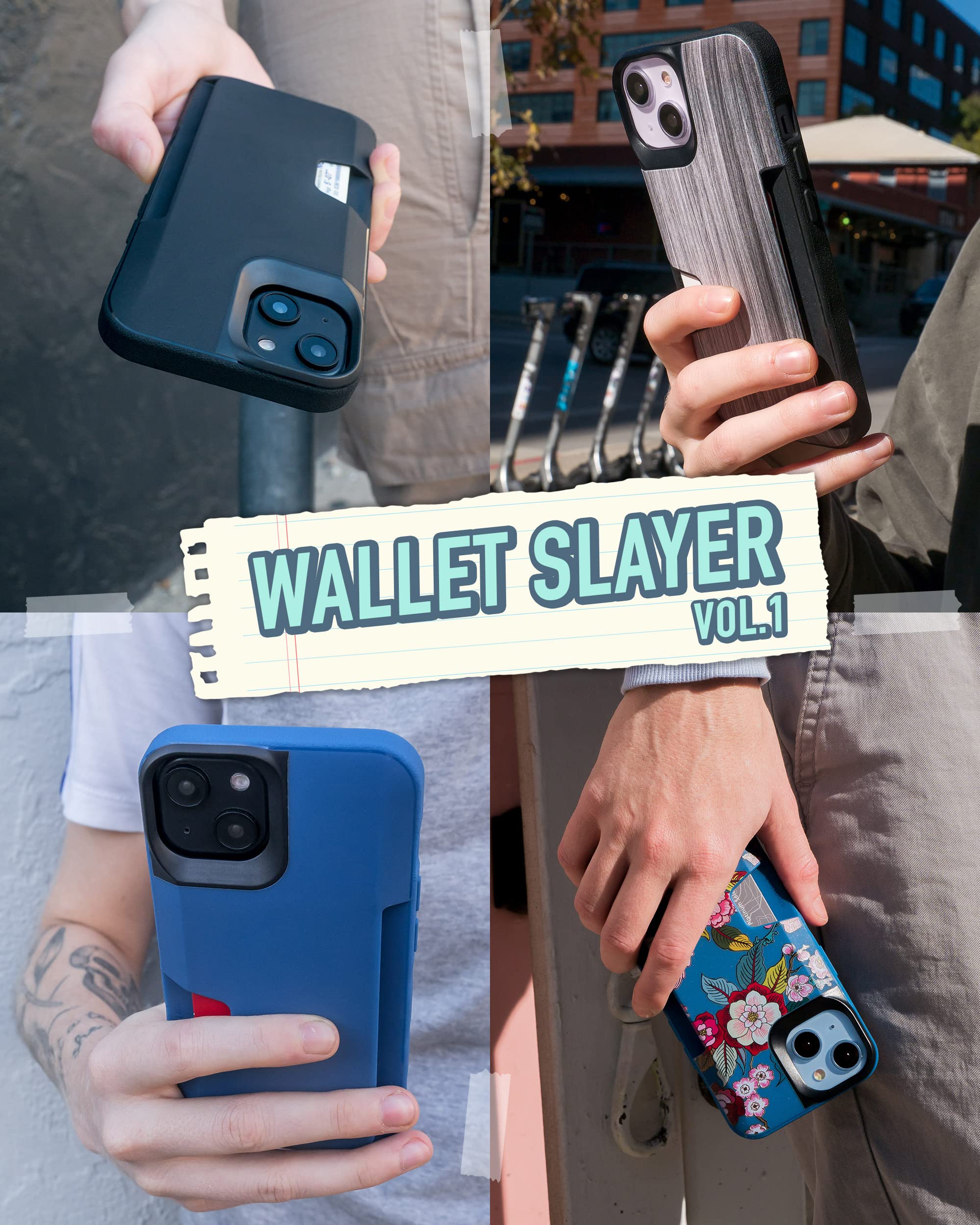 Foto 7 pulgar | Funda Tipo Cartera Smartish  Para Iphone 14 Wallet Slayer, Vol. 1 - Venta Internacional.