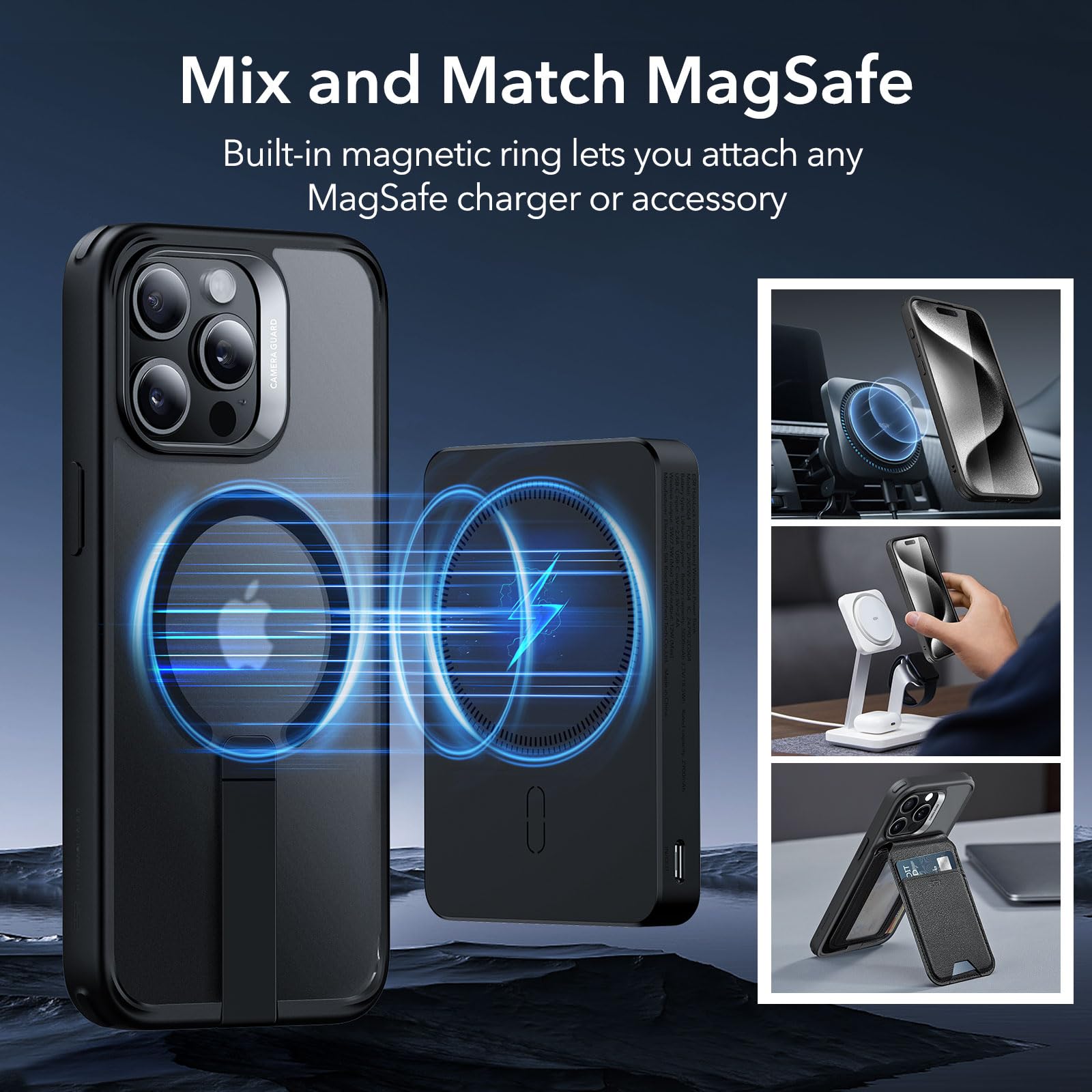 Foto 6 pulgar | Funda De Teléfono Esr Para Iphone 15 Pro Max Con La Serie Magsafe Boost - Venta Internacional.