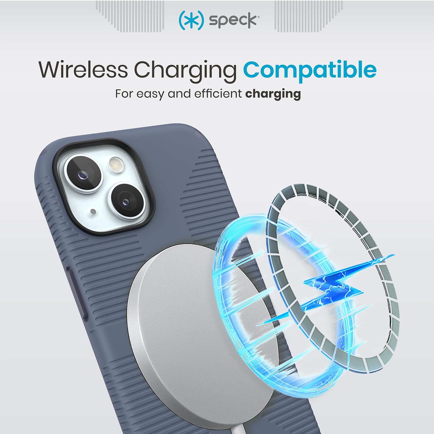 Foto 5 | Funda De Teléfono Speck Magsafe Grip Blue Para Iphone 15 Plus - Venta Internacional.