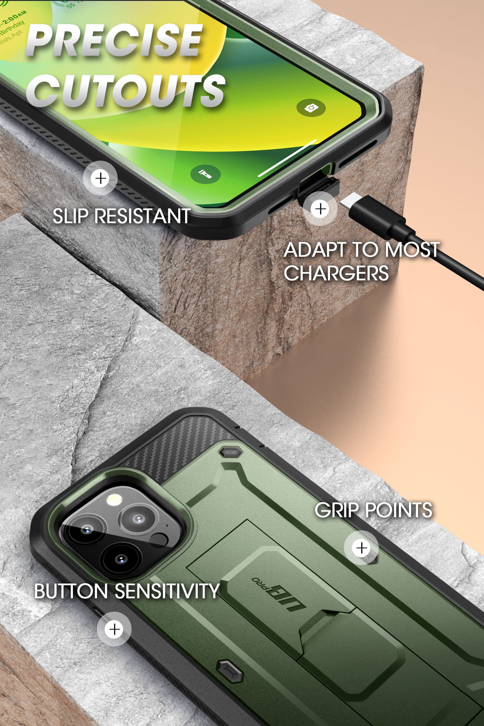 Foto 8 pulgar | Funda Para Teléfono Supcase Outdoor Unicorn Beetle Pro Iphone 14 Pro - Venta Internacional.
