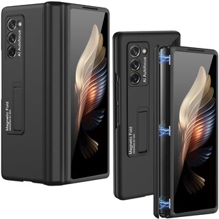 Foto 1 | Funda Miimall Para Galaxy Z Fold 2 Con Soporte Y Bisagra Magnética, Color Negro - Venta Internacional.