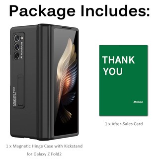 Foto 7 | Funda Miimall Para Galaxy Z Fold 2 Con Soporte Y Bisagra Magnética, Color Negro - Venta Internacional.