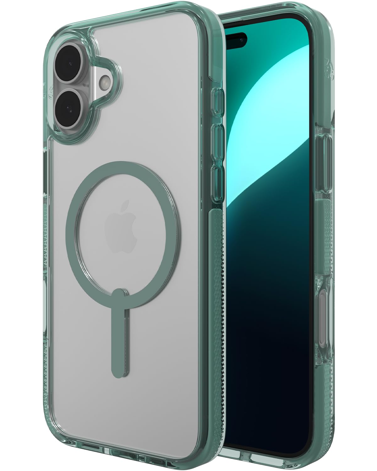 Funda De Teléfono Zagg Santa Cruz Snap Para Iphone 16 Plus, Color Verde - Venta Internacional.