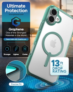 Foto 4 | Funda De Teléfono Zagg Santa Cruz Snap Para Iphone 16 Plus, Color Verde - Venta Internacional.