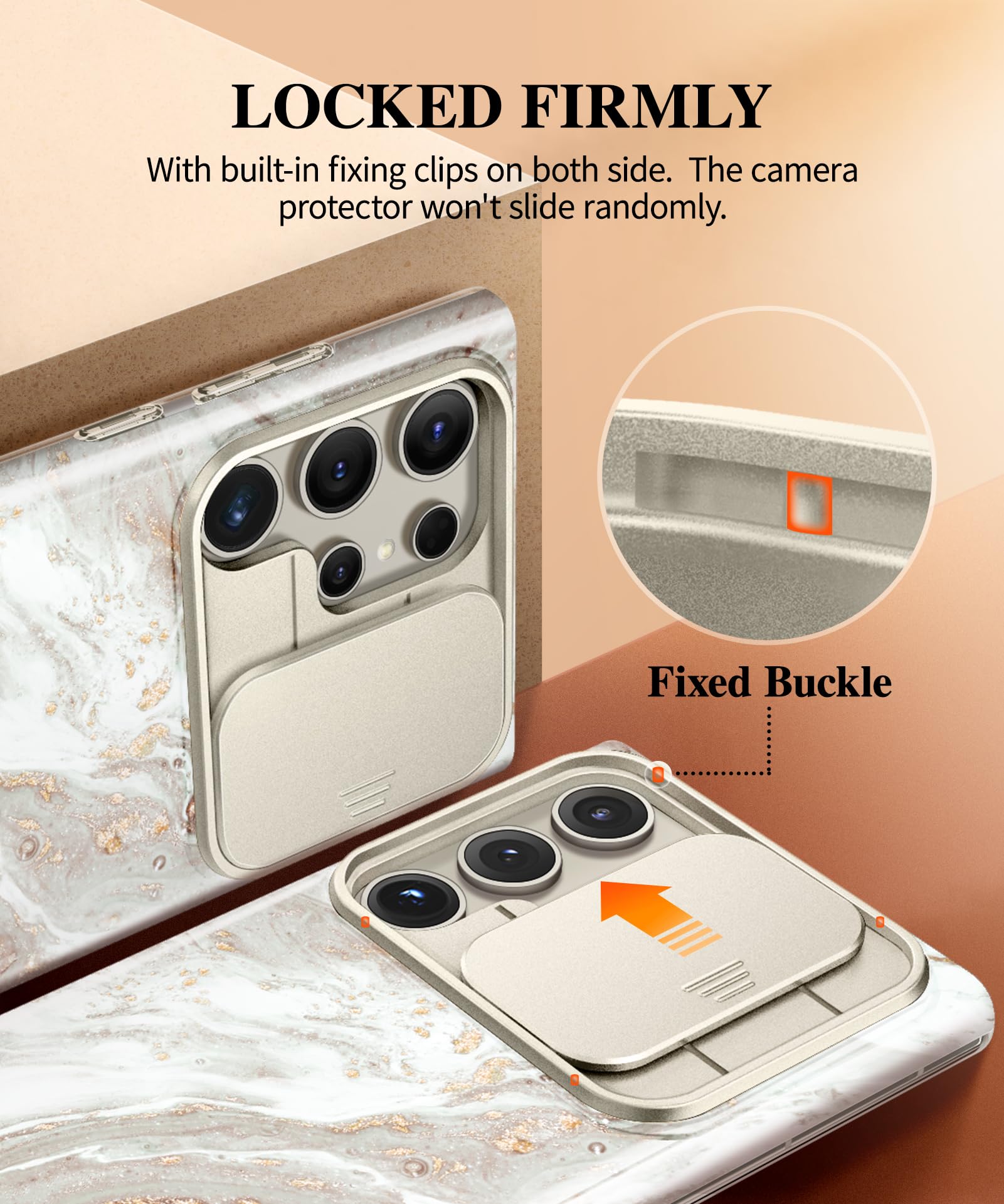 Foto 5 pulgar | Funda De Teléfono Gviewin Diseñada Para Samsung Galaxy S24 Ultra 5g - Venta Internacional.