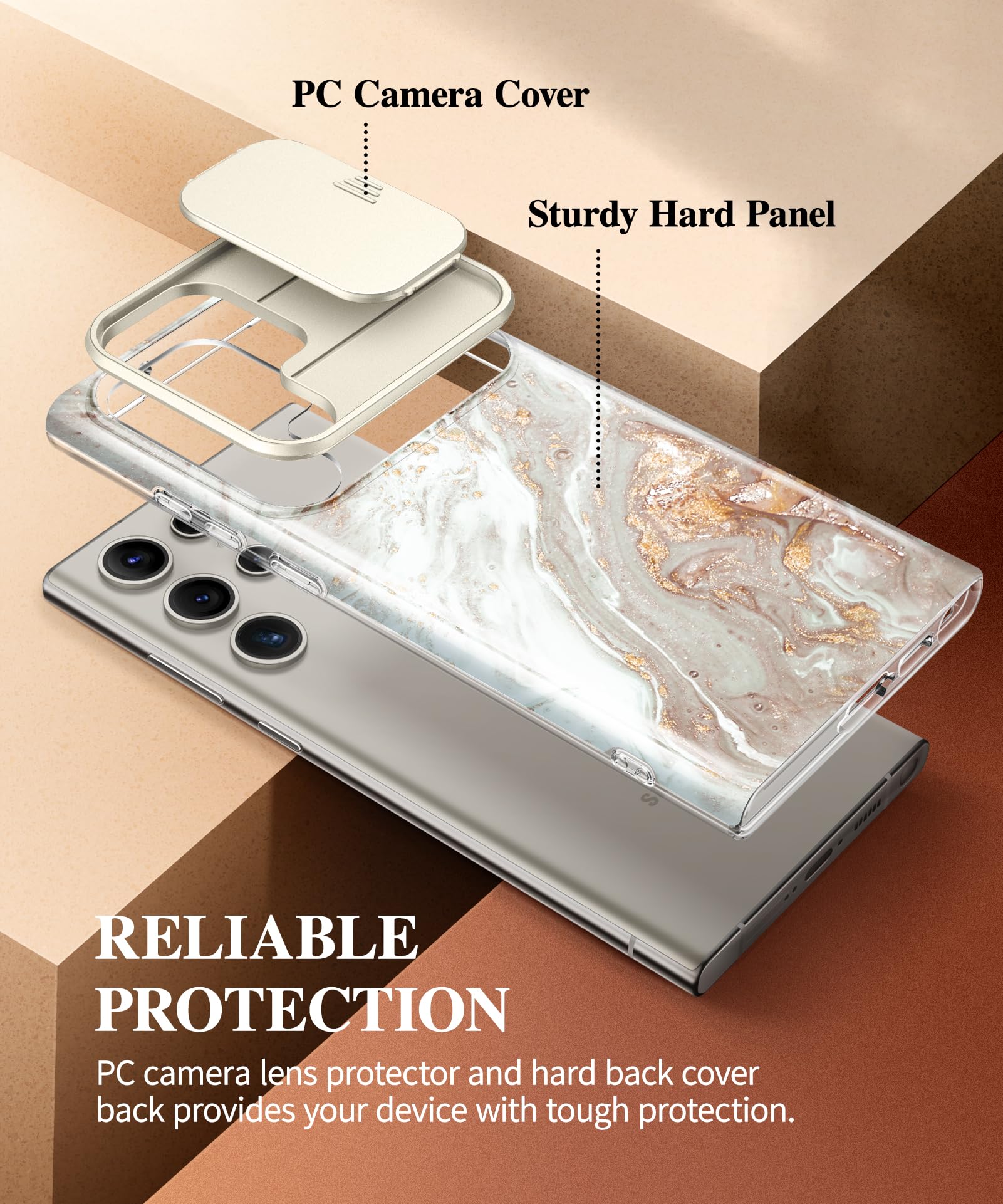 Foto 6 pulgar | Funda De Teléfono Gviewin Diseñada Para Samsung Galaxy S24 Ultra 5g - Venta Internacional.