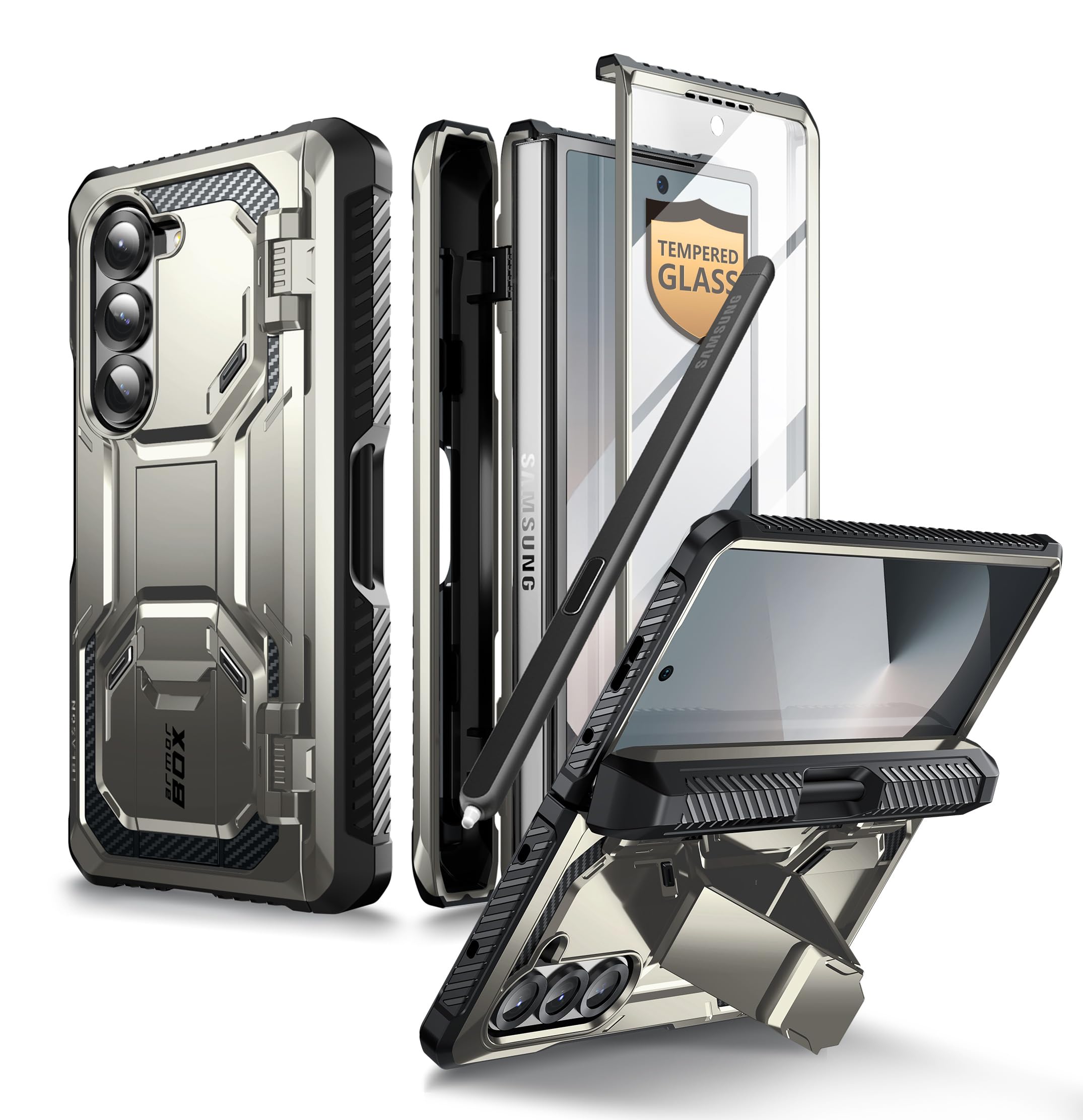 Foto 2 pulgar | Funda De Teléfono I-blason Para Samsung Galaxy Z Fold 6 Con Soporte Para Bolígrafo S - Venta Internacional.