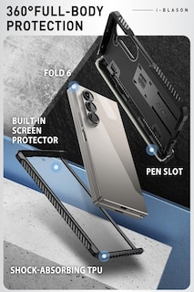 Foto 3 | Funda De Teléfono I-blason Para Samsung Galaxy Z Fold 6 Con Soporte Para Bolígrafo S - Venta Internacional.