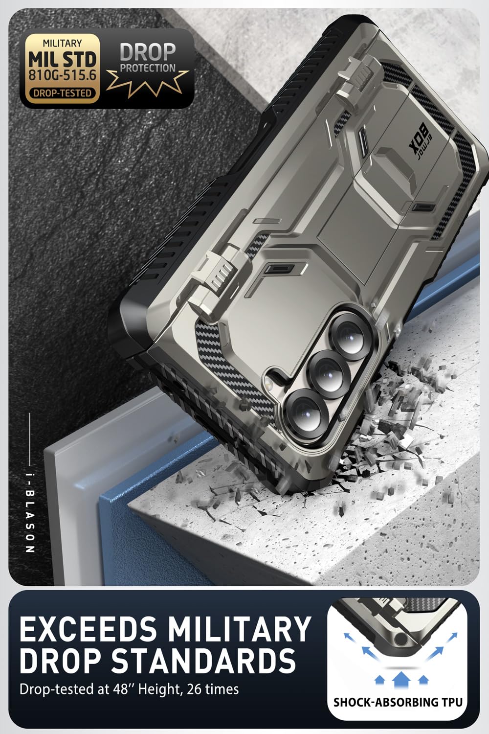 Foto 6 pulgar | Funda De Teléfono I-blason Para Samsung Galaxy Z Fold 6 Con Soporte Para Bolígrafo S - Venta Internacional.