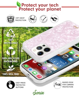 Foto 3 | Funda De Teléfono Sonix Para Iphone 13 Pro Con Estampado De Carey Rosa - Venta Internacional.