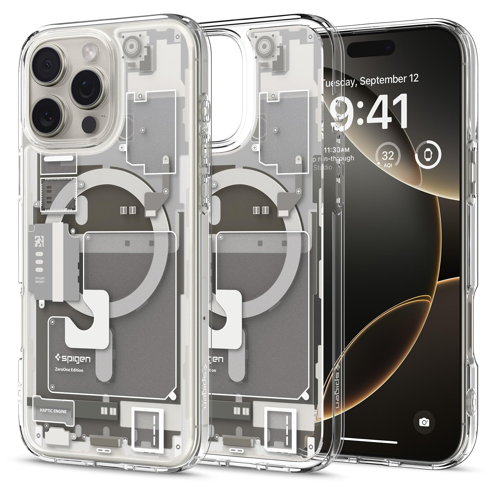 Foto 2 pulgar | Funda Spigen Ultra Hybrid Magfit Para Iphone 16 Pro, Color Amarillo - Venta Internacional.
