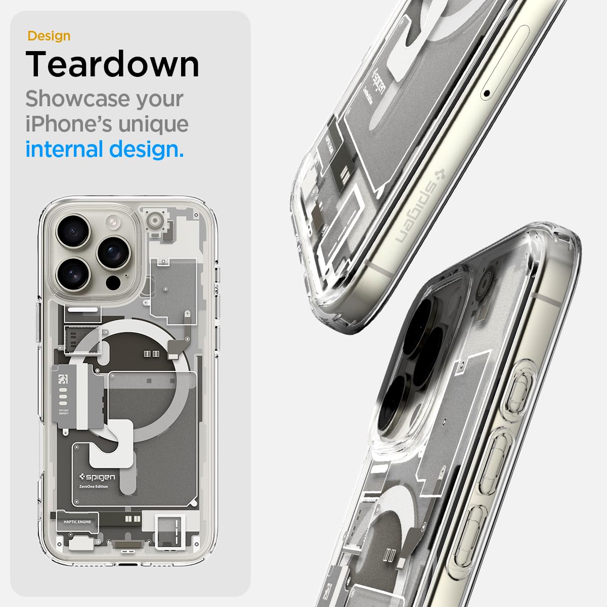Foto 5 pulgar | Funda Spigen Ultra Hybrid Magfit Para Iphone 16 Pro, Color Amarillo - Venta Internacional.