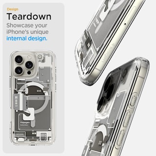 Foto 4 | Funda Spigen Ultra Hybrid Magfit Para Iphone 16 Pro, Color Amarillo - Venta Internacional.