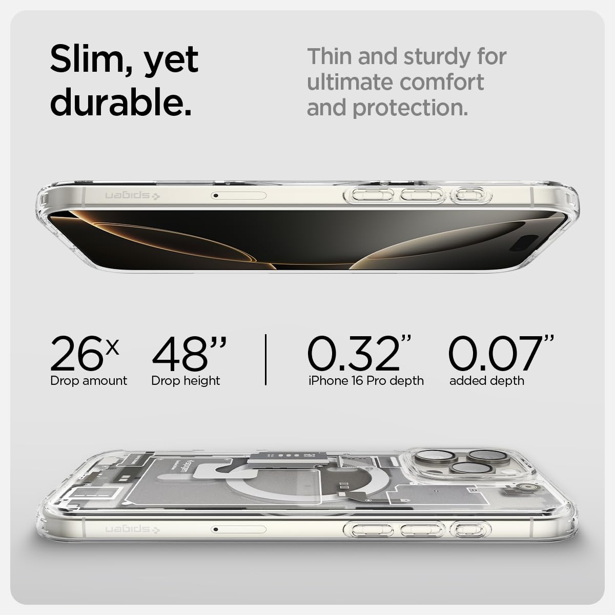 Foto 7 pulgar | Funda Spigen Ultra Hybrid Magfit Para Iphone 16 Pro, Color Amarillo - Venta Internacional.