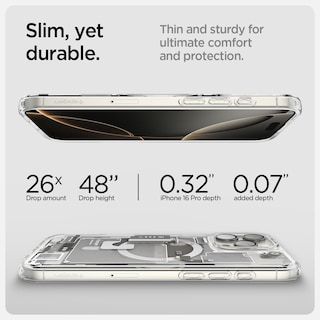 Foto 6 | Funda Spigen Ultra Hybrid Magfit Para Iphone 16 Pro, Color Amarillo - Venta Internacional.