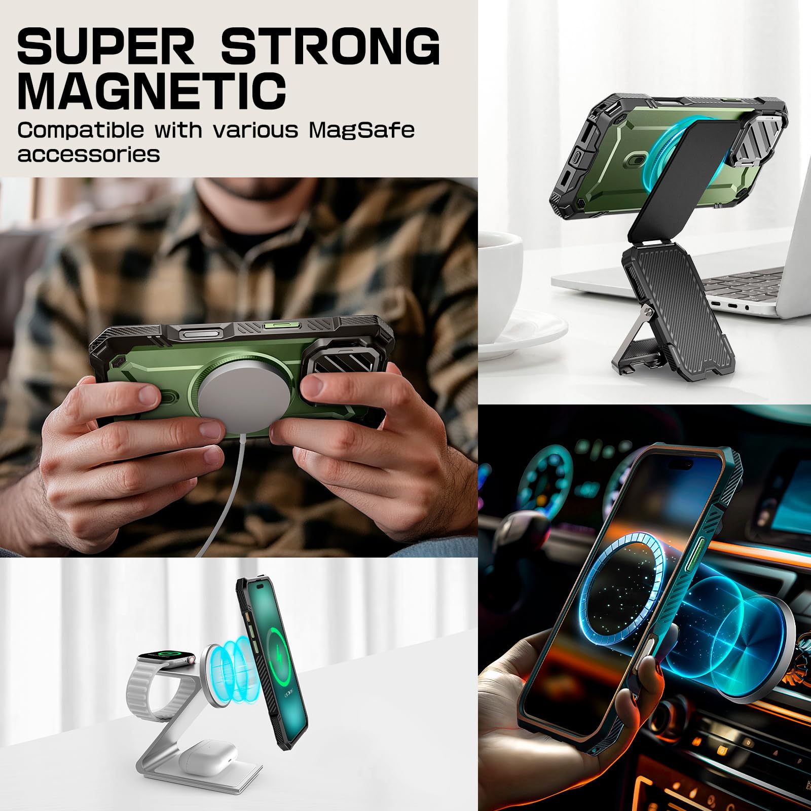 Foto 7 | Funda De Teléfono Supcase Para Iphone 16 6.1 Pulgadas 2024 Con Funda De Cámara - Venta Internacional.
