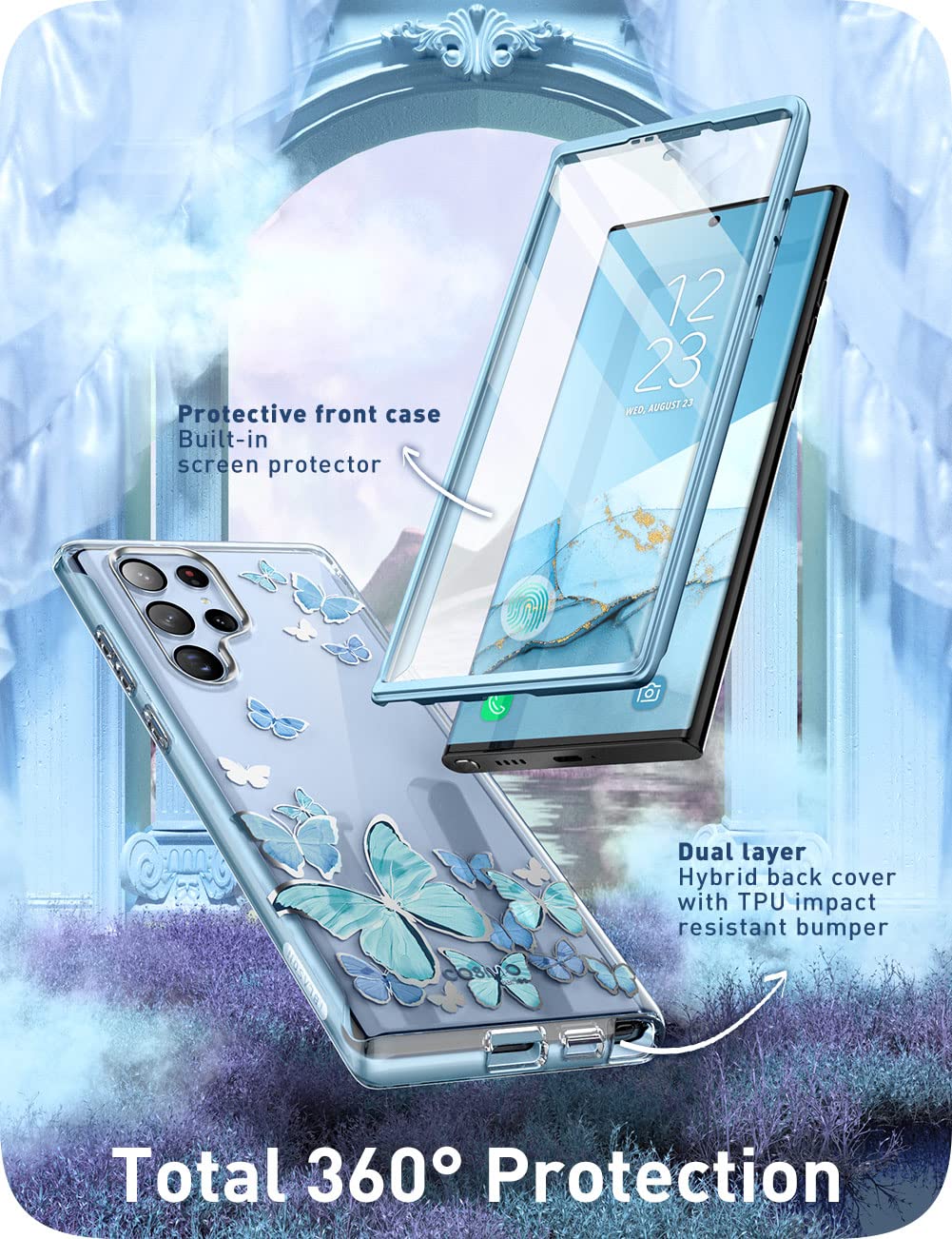 Foto 4 pulgar | Funda I-blason De La Serie Cosmo Para Samsung Galaxy S22 Ultra 5g - Venta Internacional.